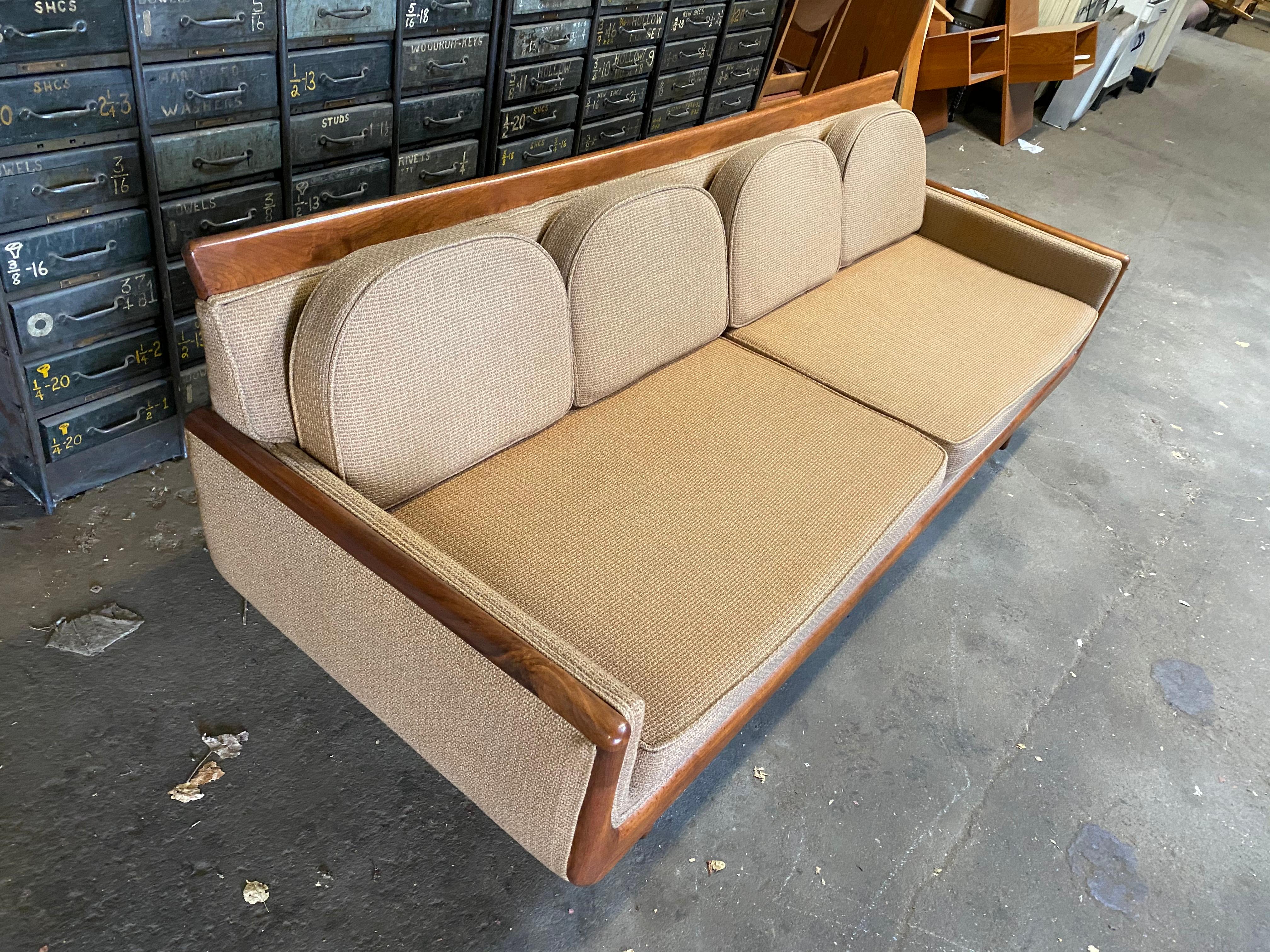 Handsome Mid-Century Modern Sofa, Manner of Adrian Pearsall 1