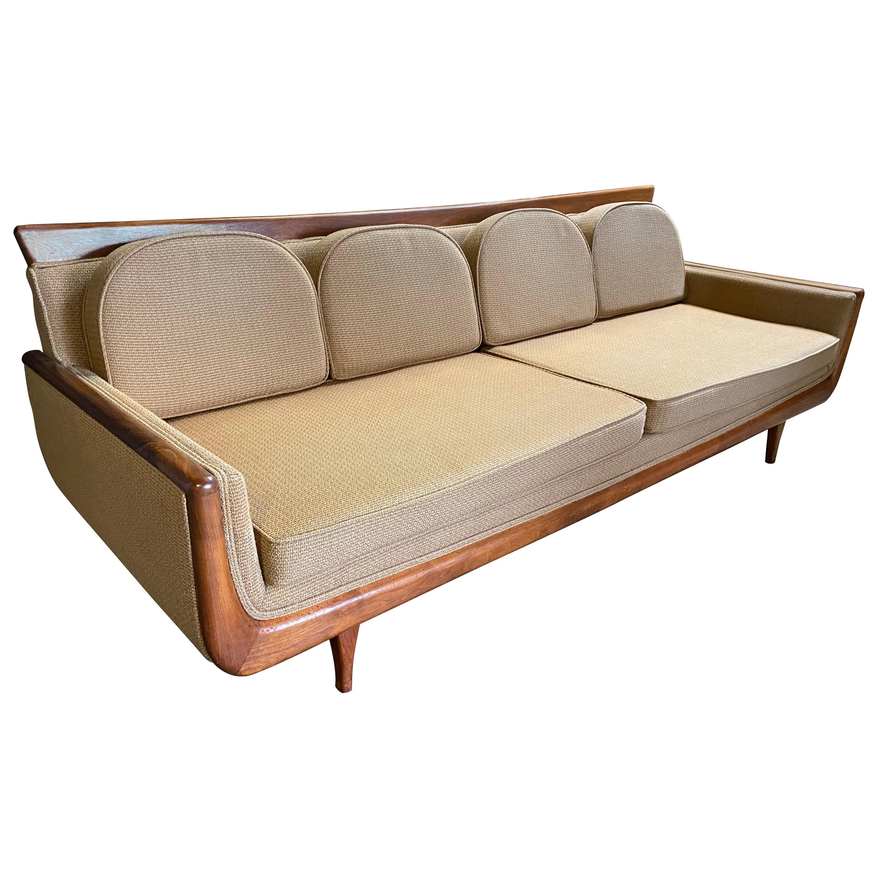 Handsome Mid-Century Modern Sofa, Manner of Adrian Pearsall
