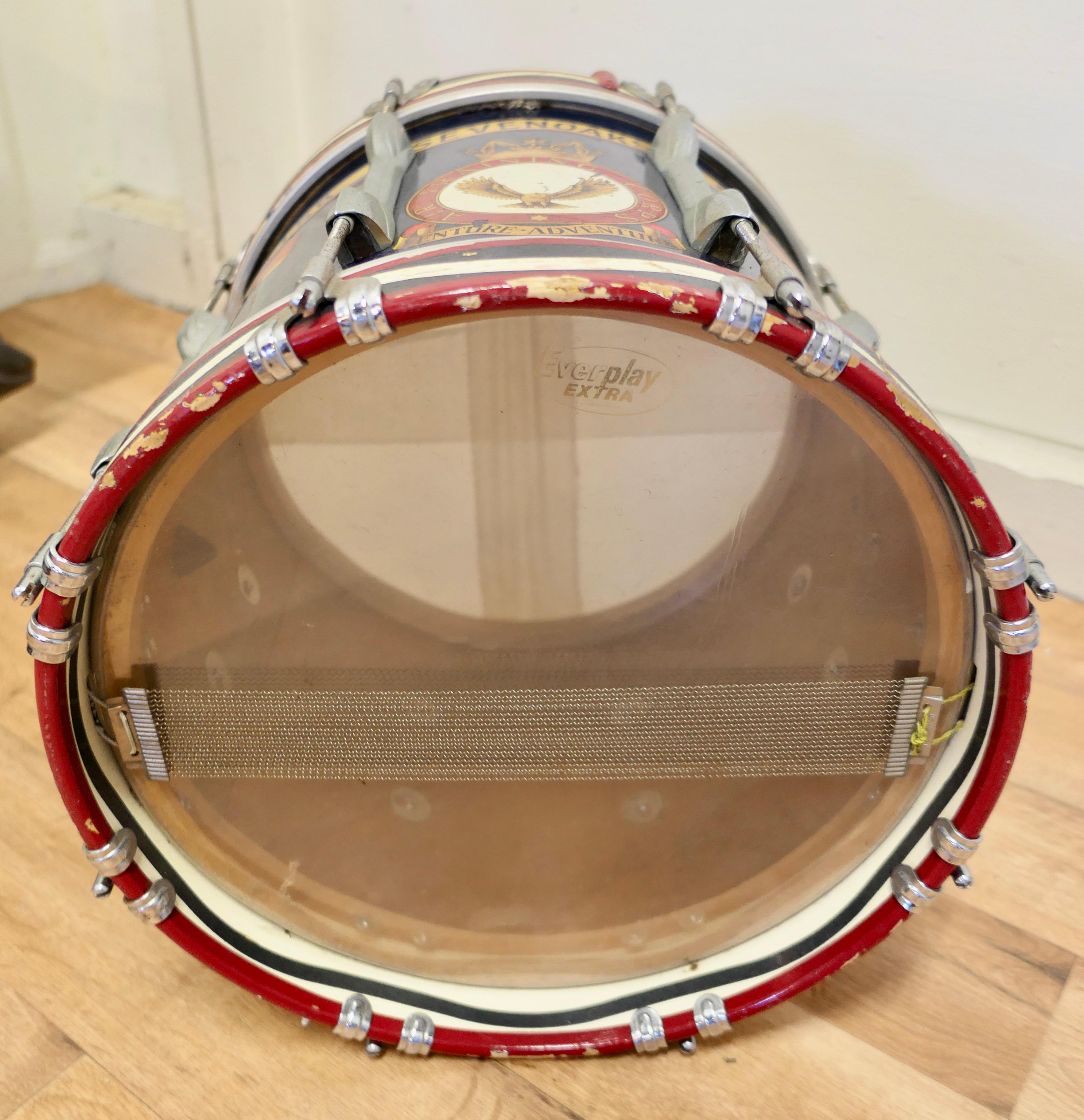20th Century Handsome Military Snare Drum from Sevenoaks Air Training Corps For Sale