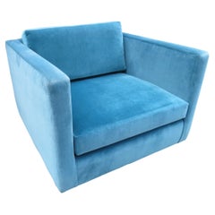 Milo Baughman - Magnifique fauteuil de salon cubique directionnel moderne mi-siècle