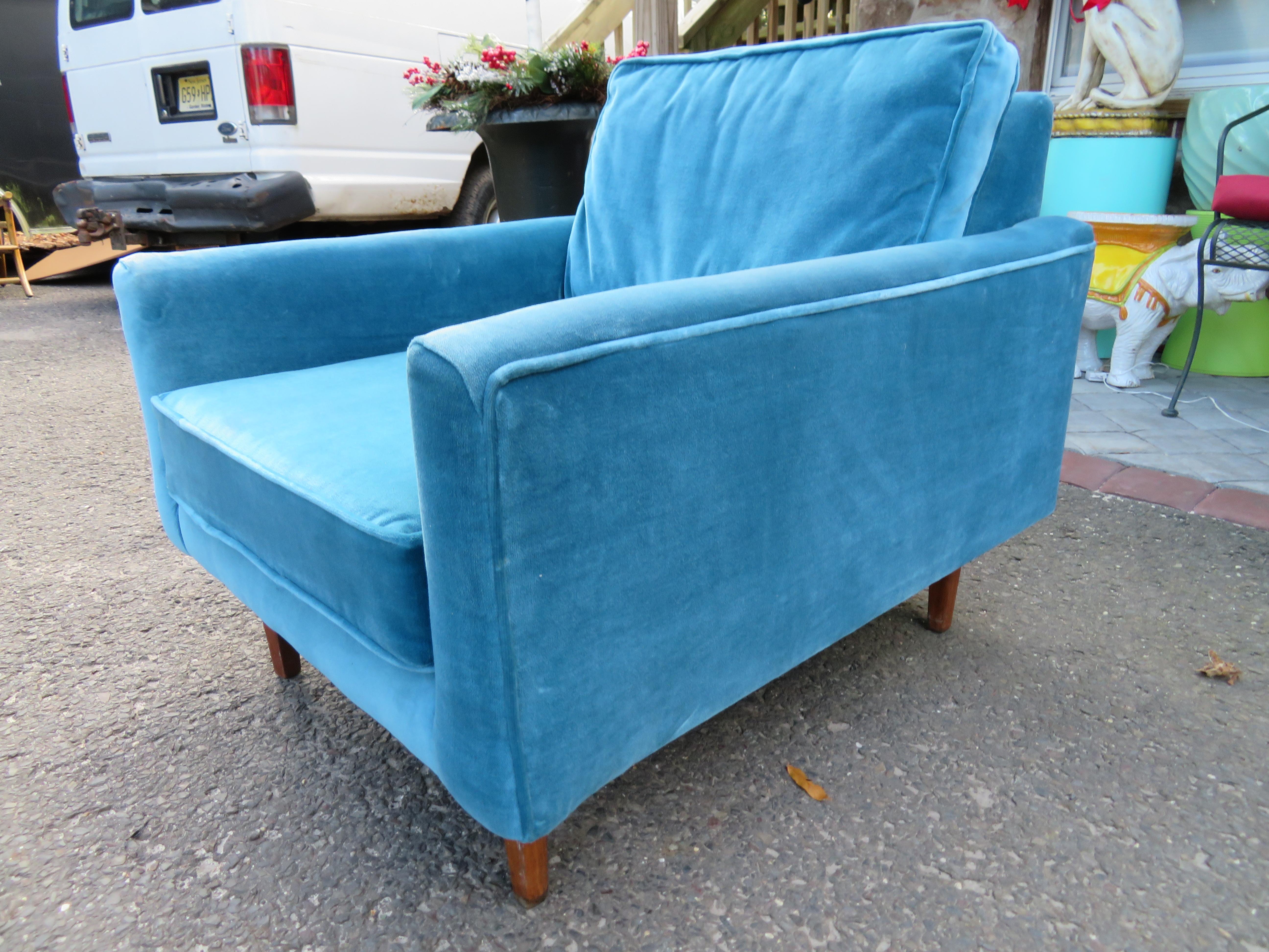 American Handsome Milo Baughman Lounge Chair Thayer Coggin Mid-Century Modern For Sale