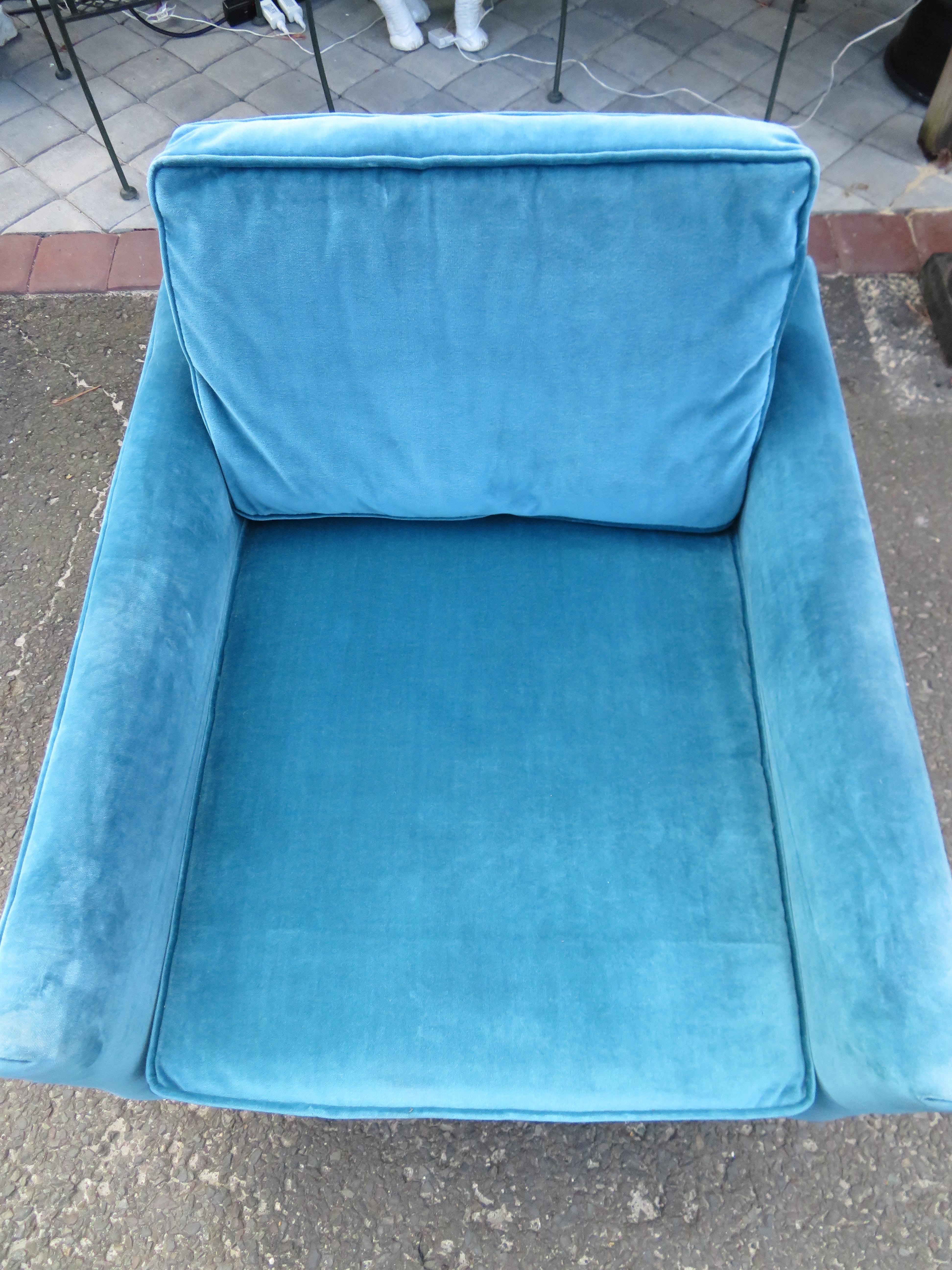 Handsome Milo Baughman Lounge Chair Thayer Coggin Mid-Century Modern In Good Condition For Sale In Pemberton, NJ