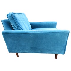 Guapo sillón Milo Baughman Thayer Coggin Moderno de mediados de siglo
