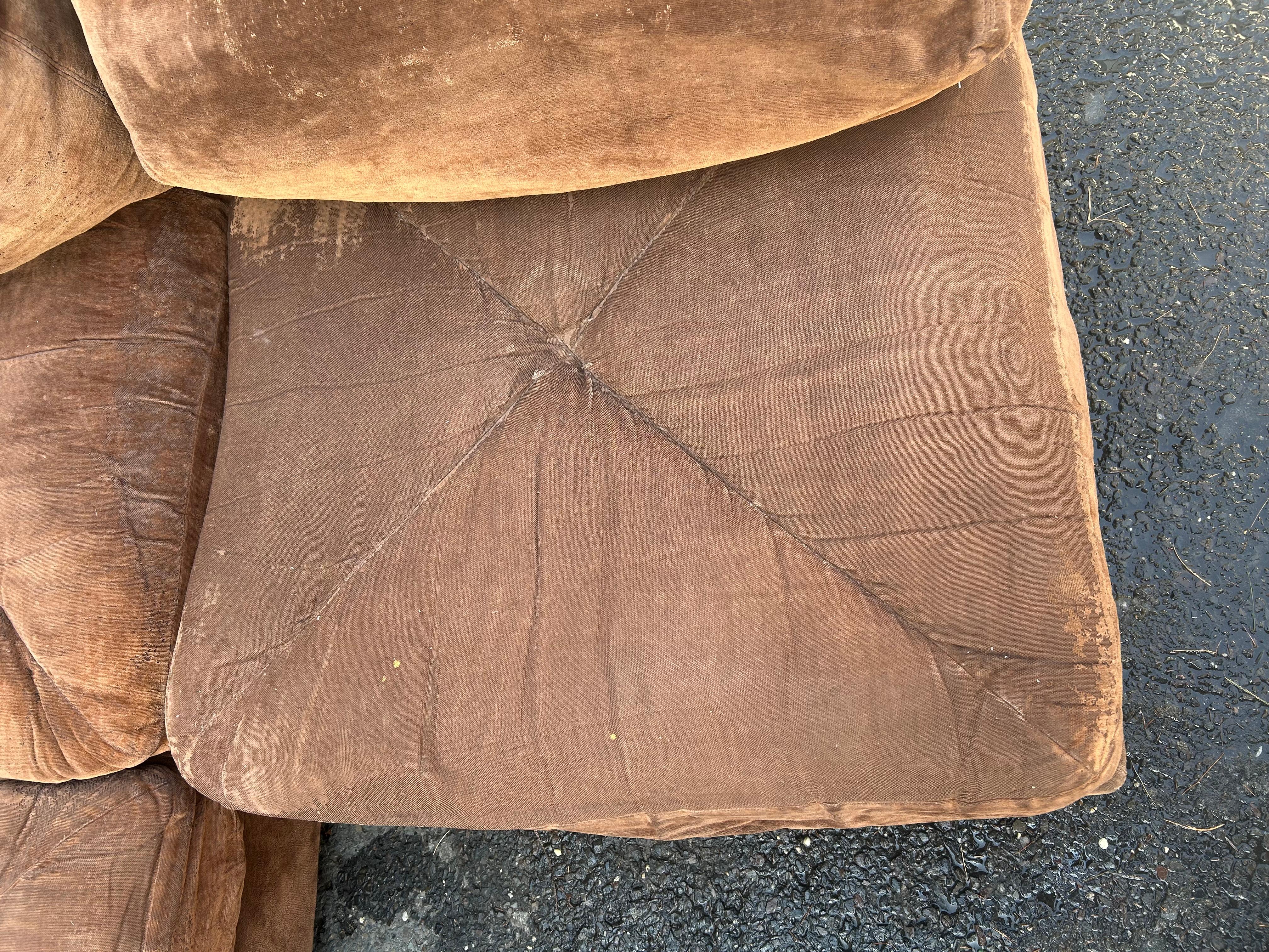 Americano Bellissimo divano componibile 6 pezzi in stile Milo Baughman, Selig, metà del secolo scorso. in vendita