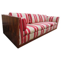 Handsome Milo Baughman style Rosewood Case Sofa Thayer Coggin Mid-Century Modern