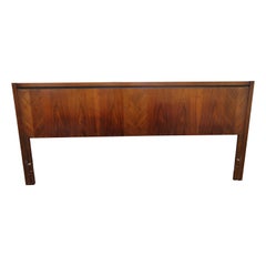 Belle tête de lit Kingsize style Milo Baughman mi-siècle moderne
