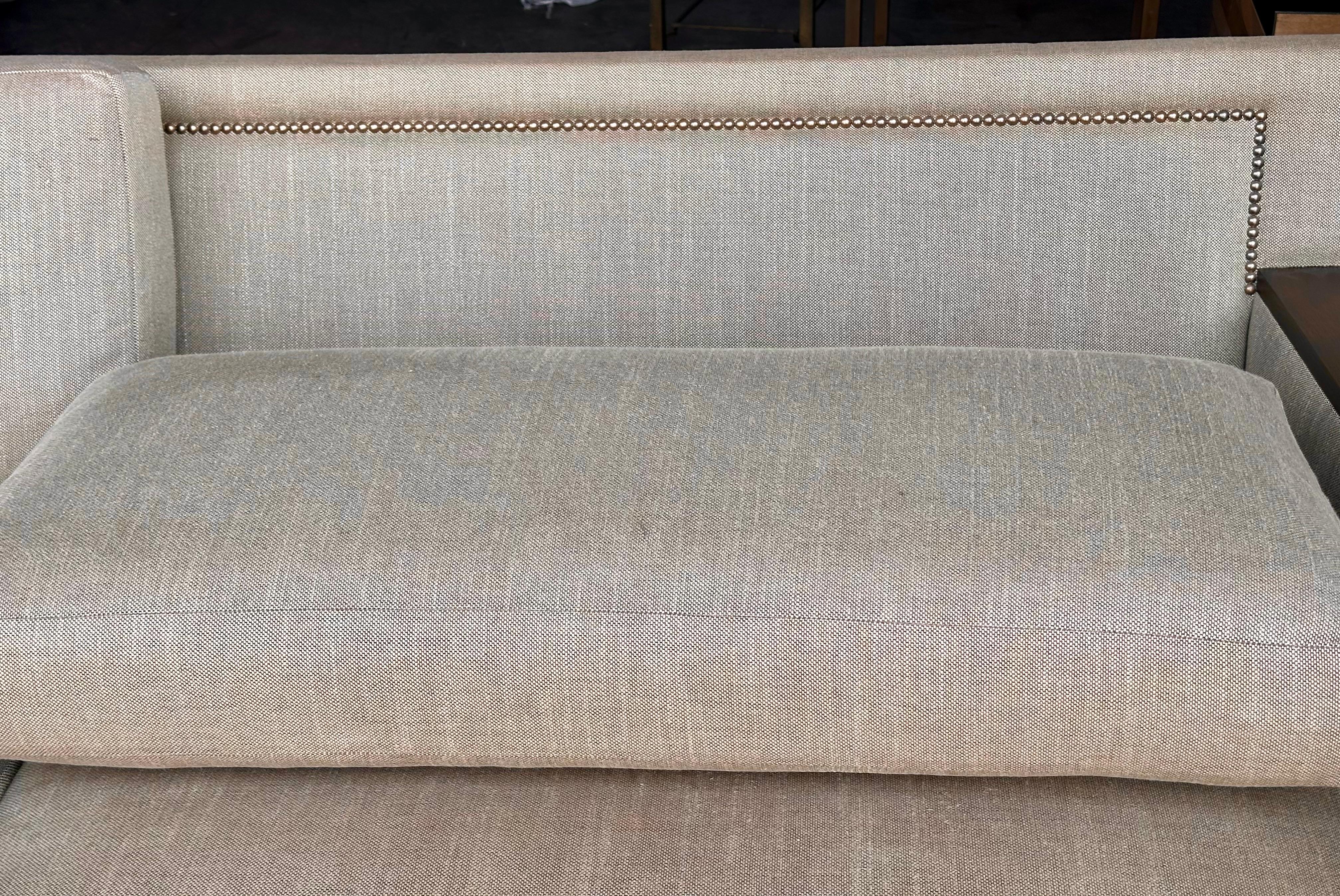 Contemporary Handsome Modern Robert Marinelli Sofa For Sale