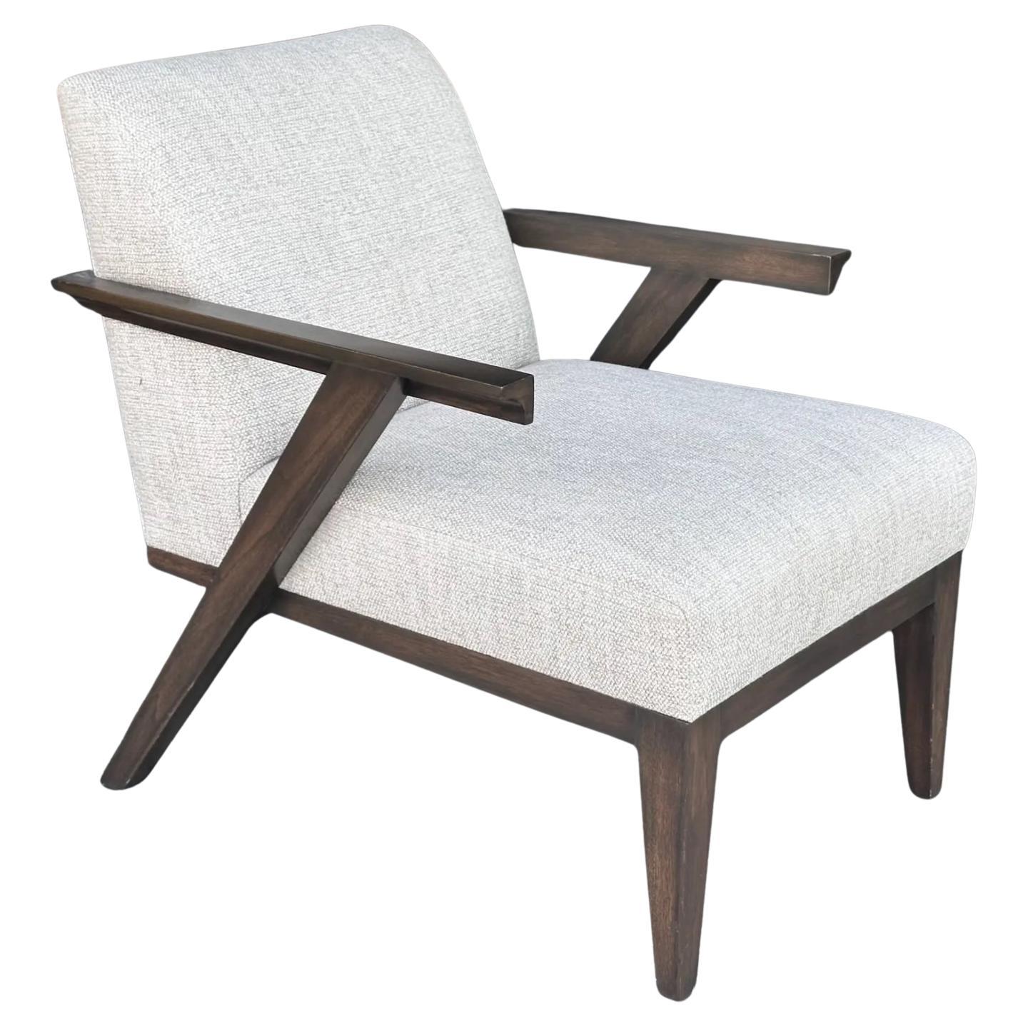 Handsome Modern Robert Marinelli Super Stylish Club Chair For Sale