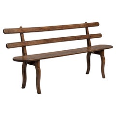 Handsome Oak Bench, England circa 1890