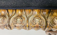 Handsome Oversized, Theodore Alexander Upholstered Rococo Style Ottoman