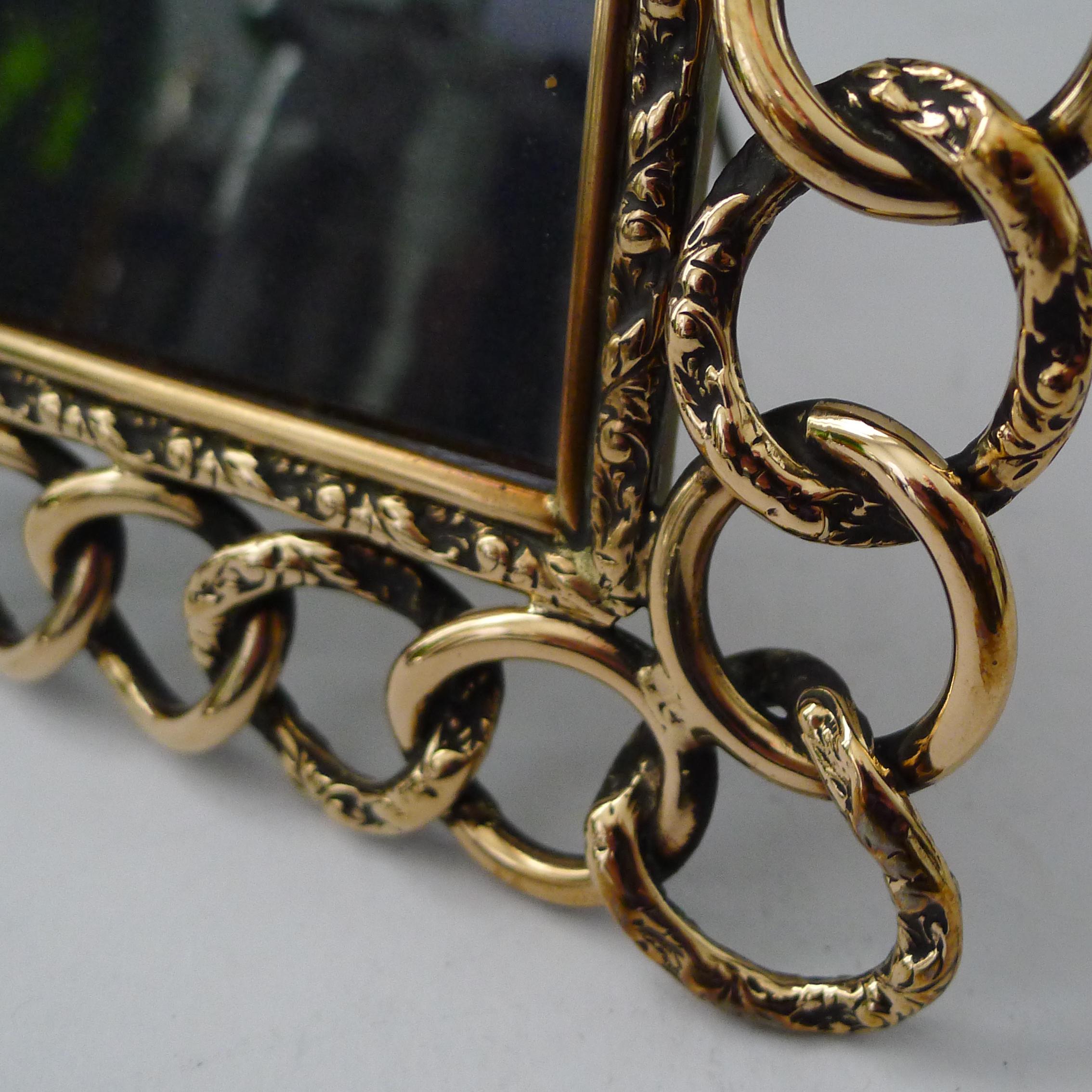 Handsome Pair English Antique Brass 