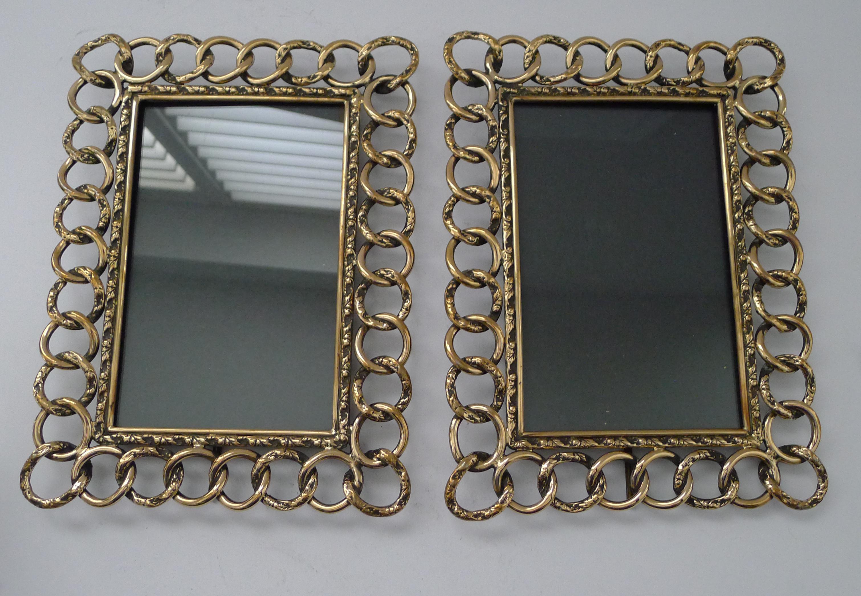 Handsome Pair English Antique Brass 