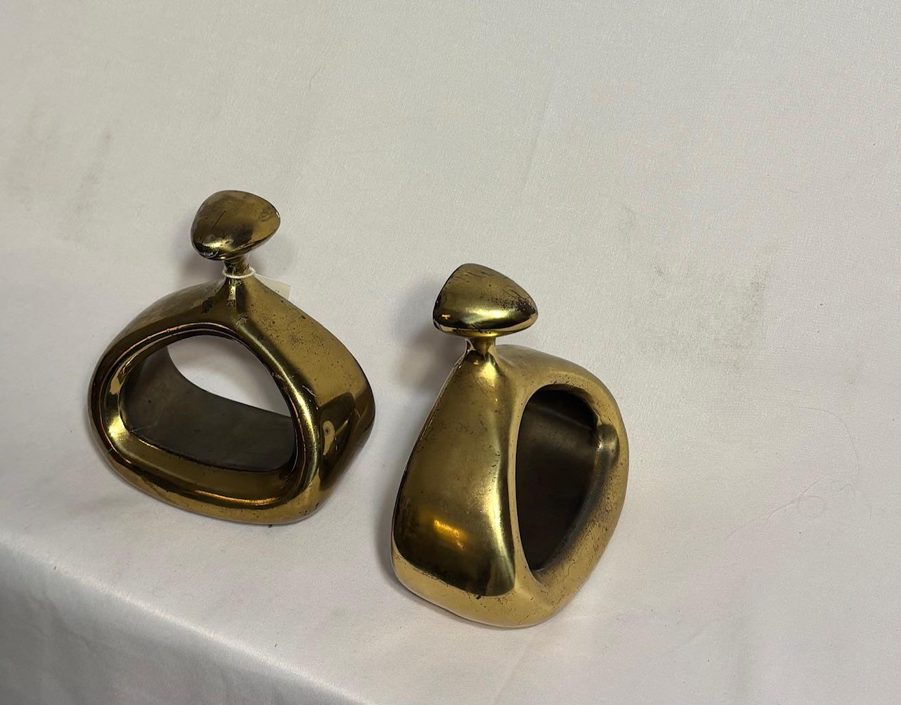 Americano Bellissima coppia di fermalibri Ben Seibel Stirrup in vendita