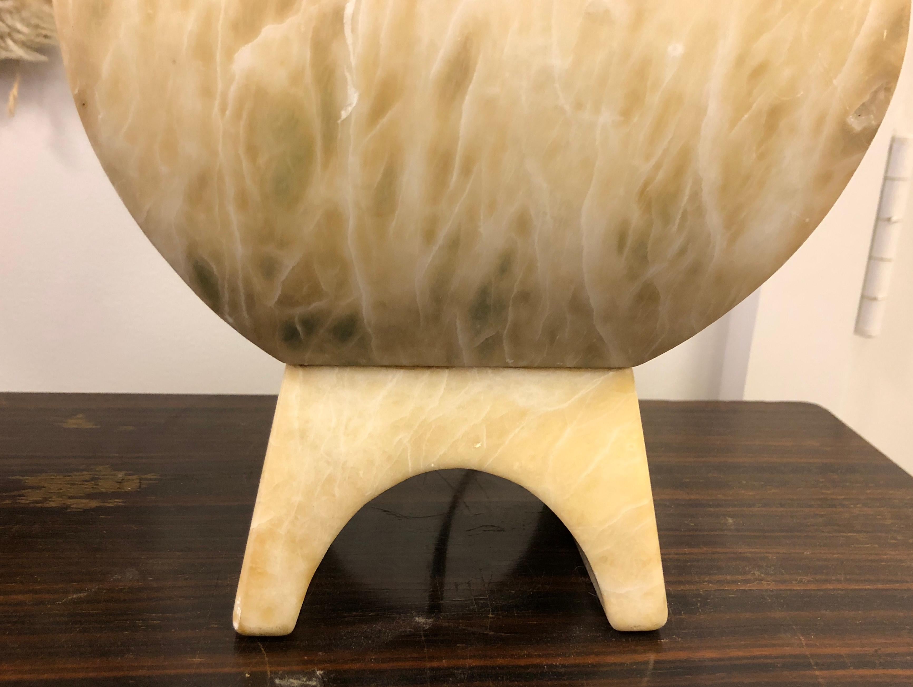 Handsome Pair of Italian Marble Lamps For Sale 2