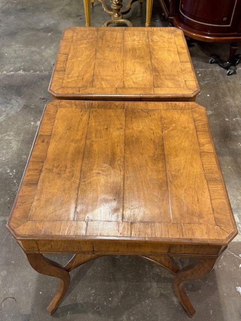 Handsome Pair of Italian Side Tables In Good Condition For Sale In Dallas, TX
