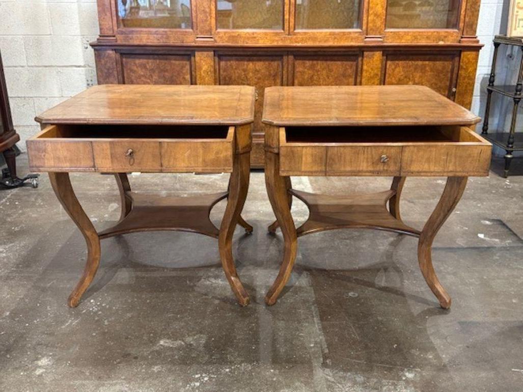 20th Century Handsome Pair of Italian Side Tables For Sale