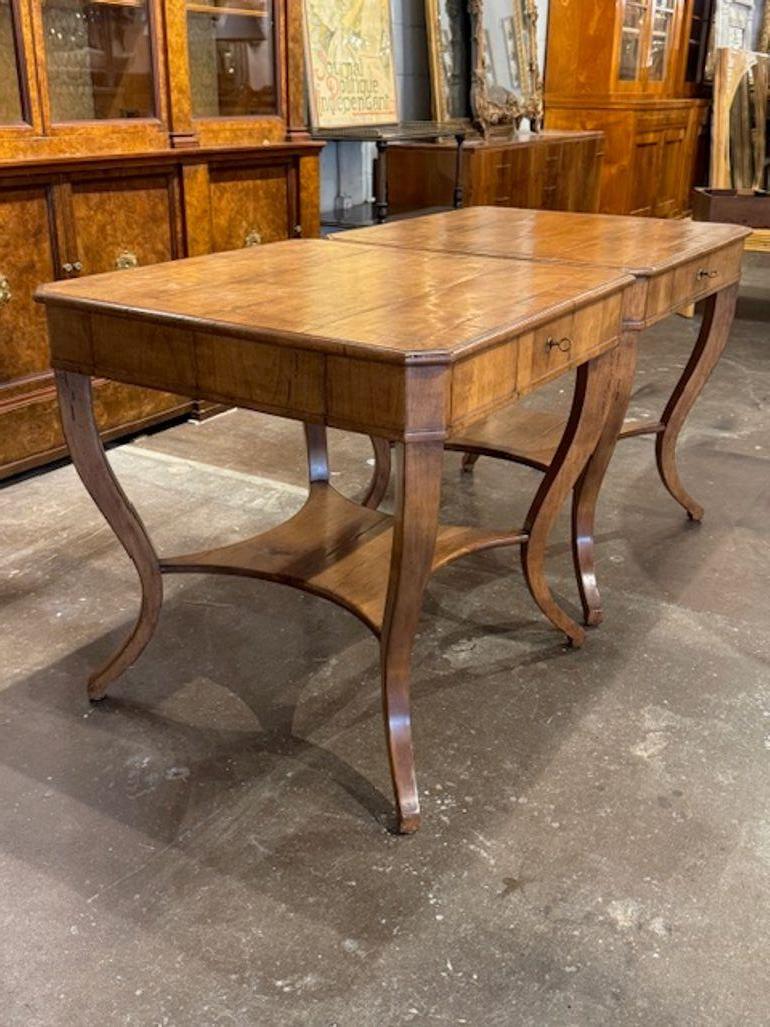 Handsome Pair of Italian Side Tables For Sale 1