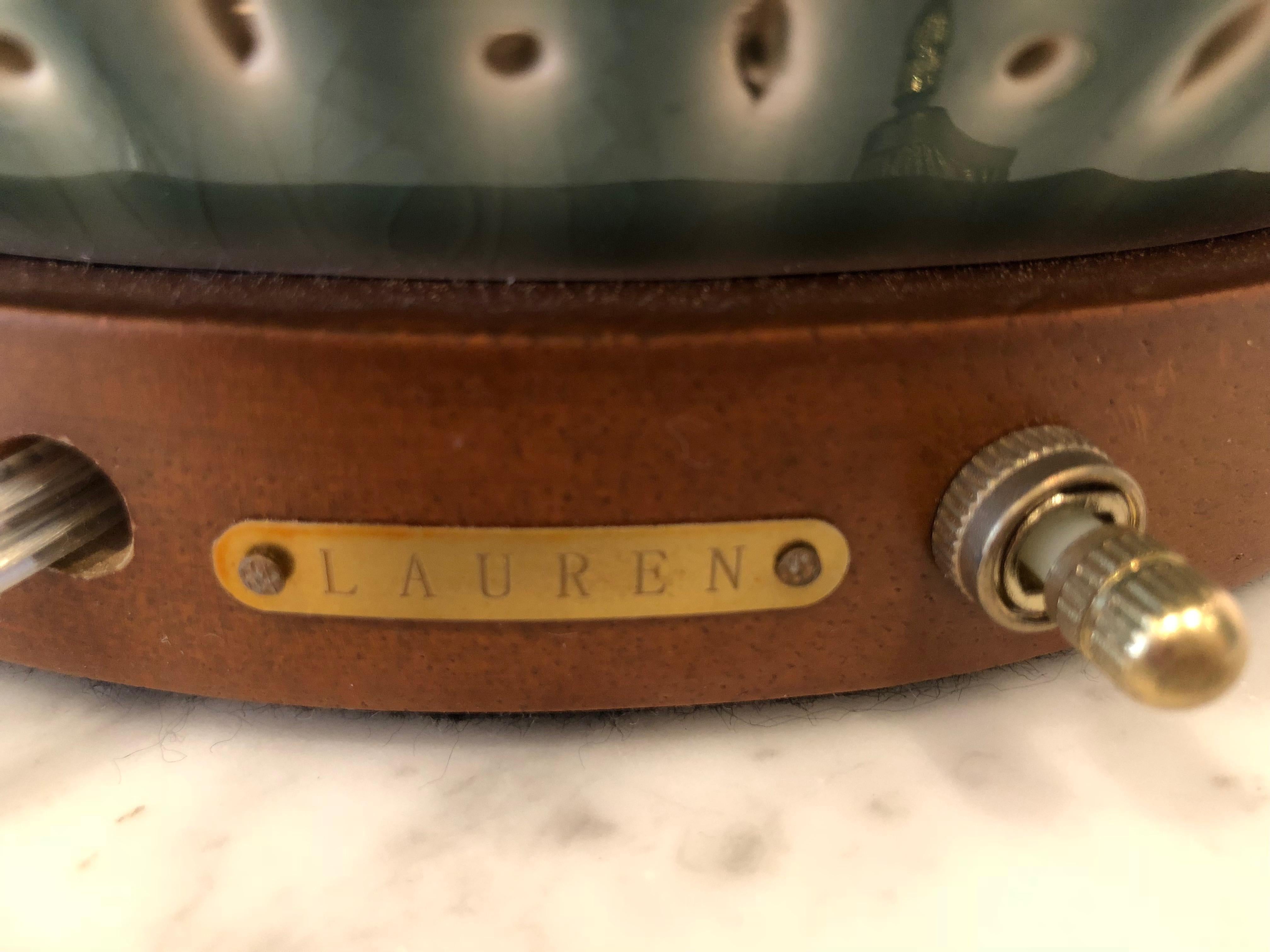 Contemporary Handsome Pair of Ralph Lauren Ceramic Perforated Table Lamps