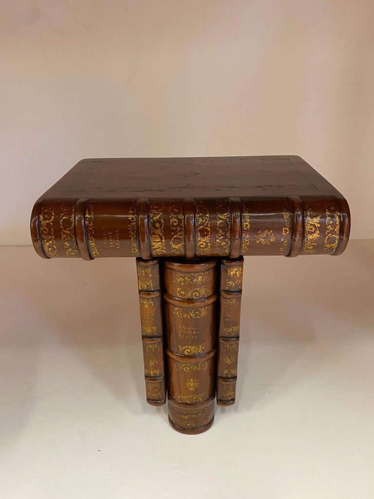 Handsome Pair of Trompe l'oeil Book Brackets For Sale at 1stDibs