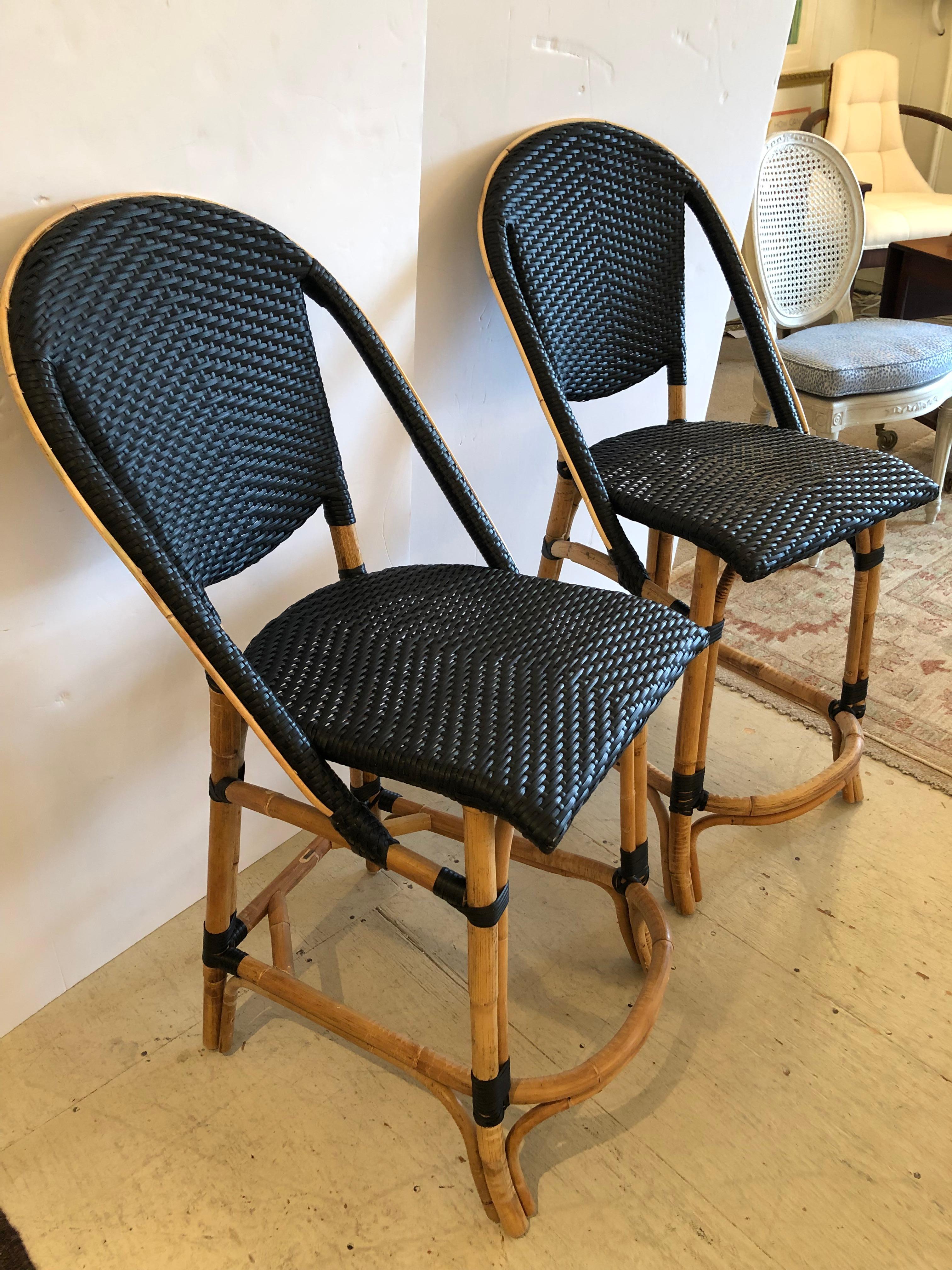 black and tan bar stools