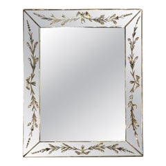 Handsome Rectangular Venetian Mirror, 1920-40s France