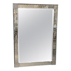 Handsome Rectangular Venetian Mirror, 1920-40s France (Possible Pair)