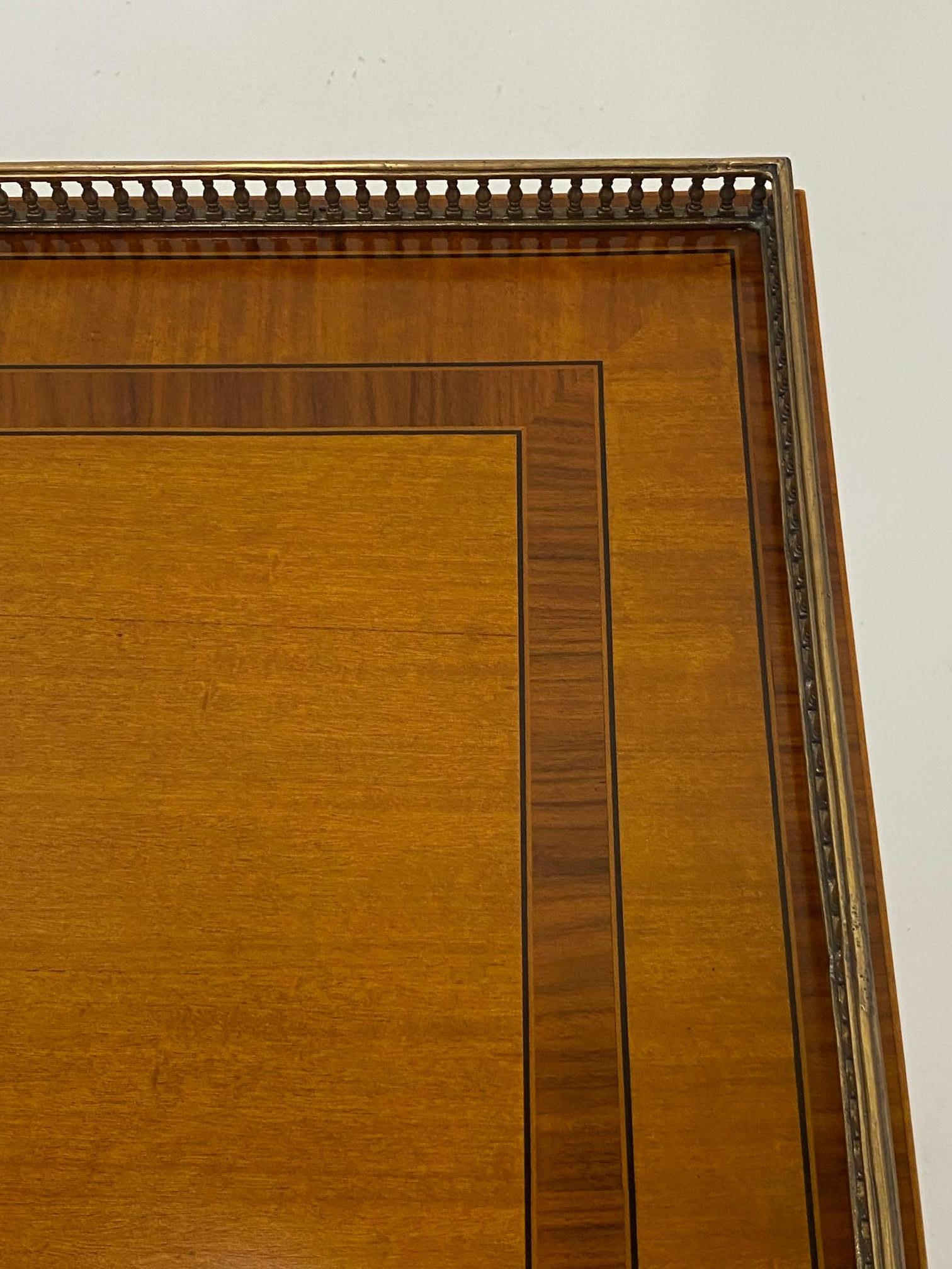 Handsome Regency Style Mahogany and Satinwood Inlay Chest Cabinet Nightstand 9