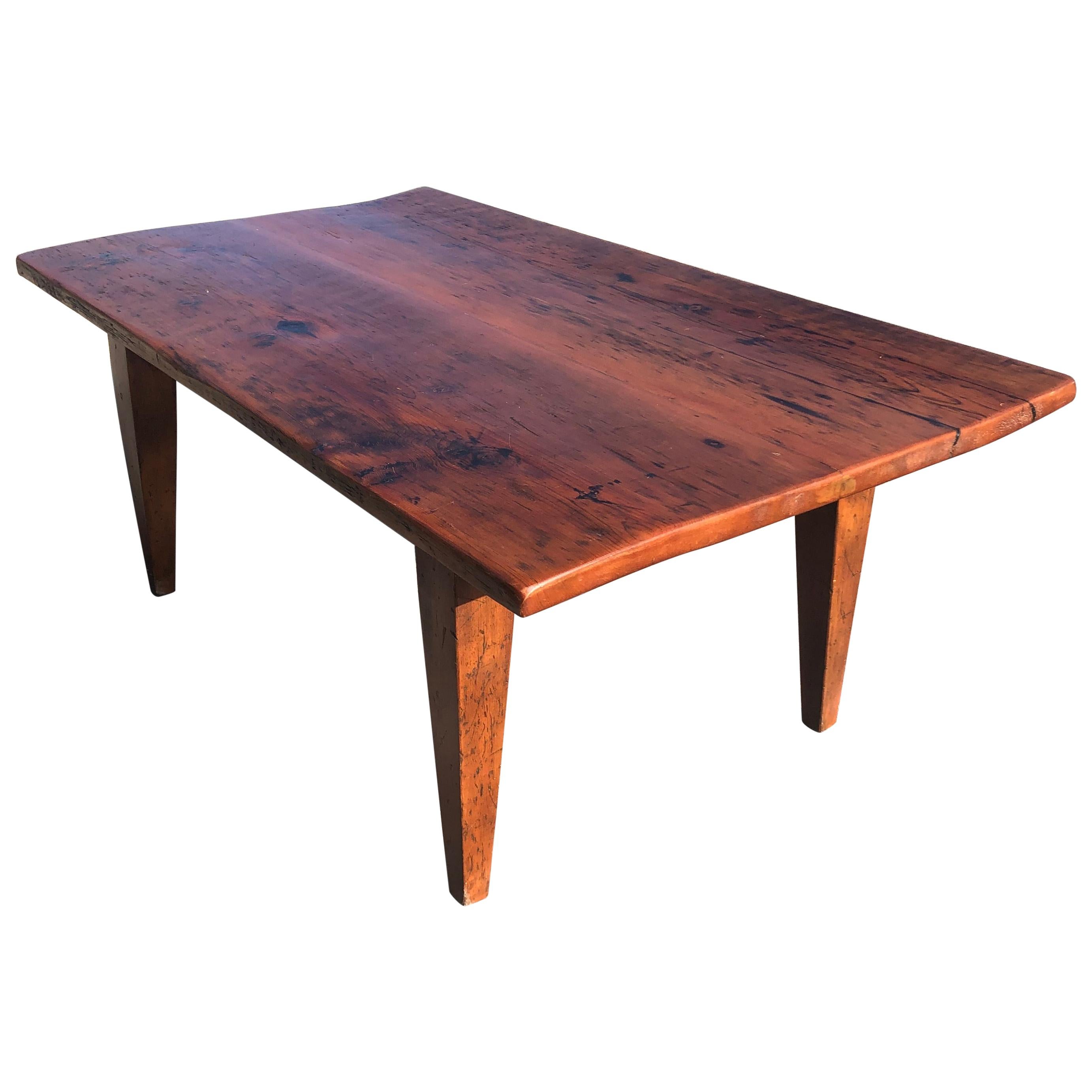 Handsome Rustic Maine Artisan Crafted Pine Coffee Table