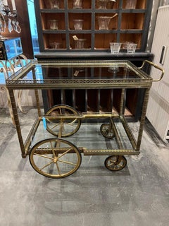 Handsome Serving Trolley / Bar Cart-France 1930s