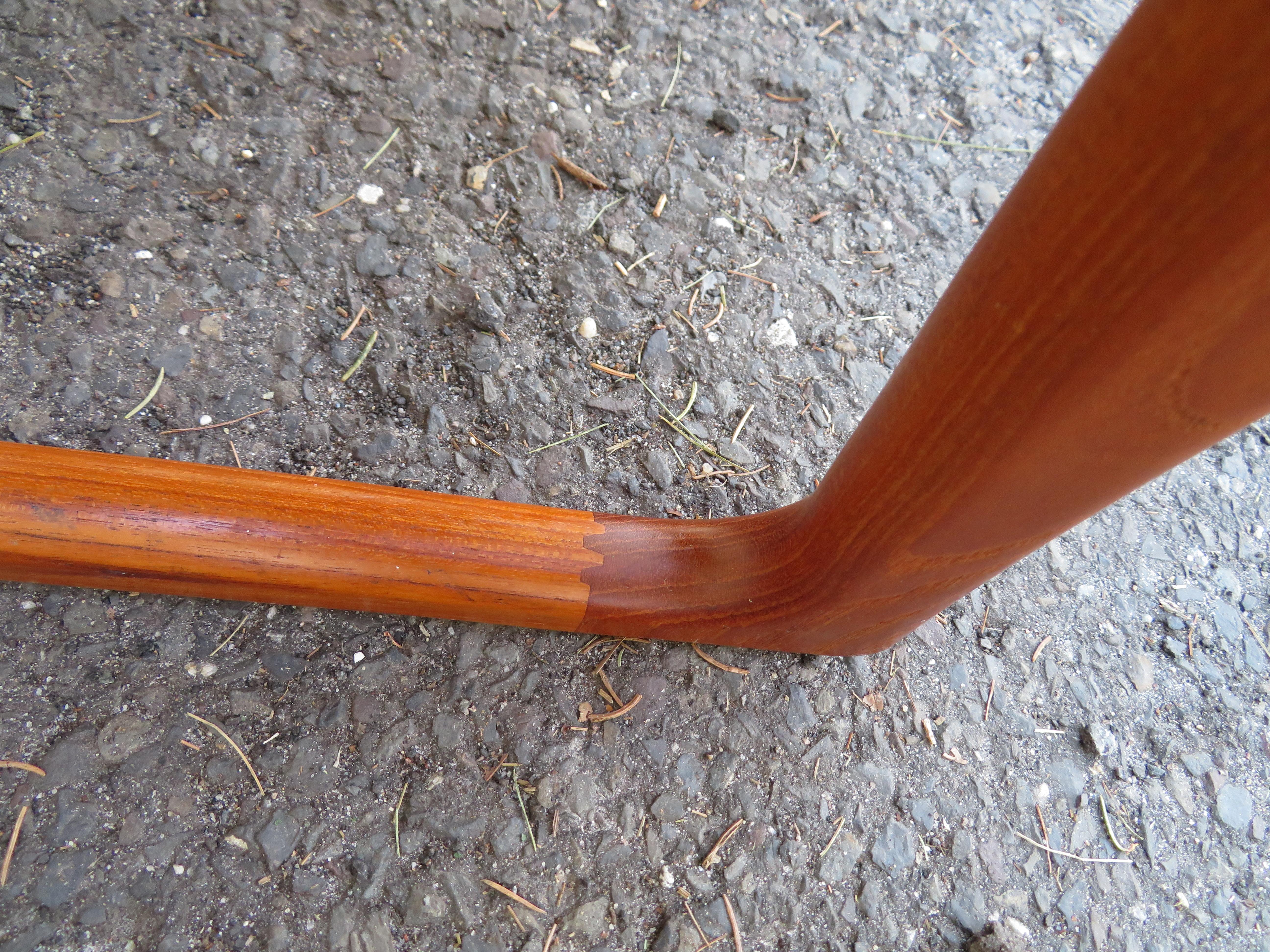 Splendido set di 6 sedie da pranzo in teak Benny A. Linden danese, metà del secolo scorso. in vendita 1