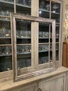 Handsome Silver Leaf on Wood Antique Frame