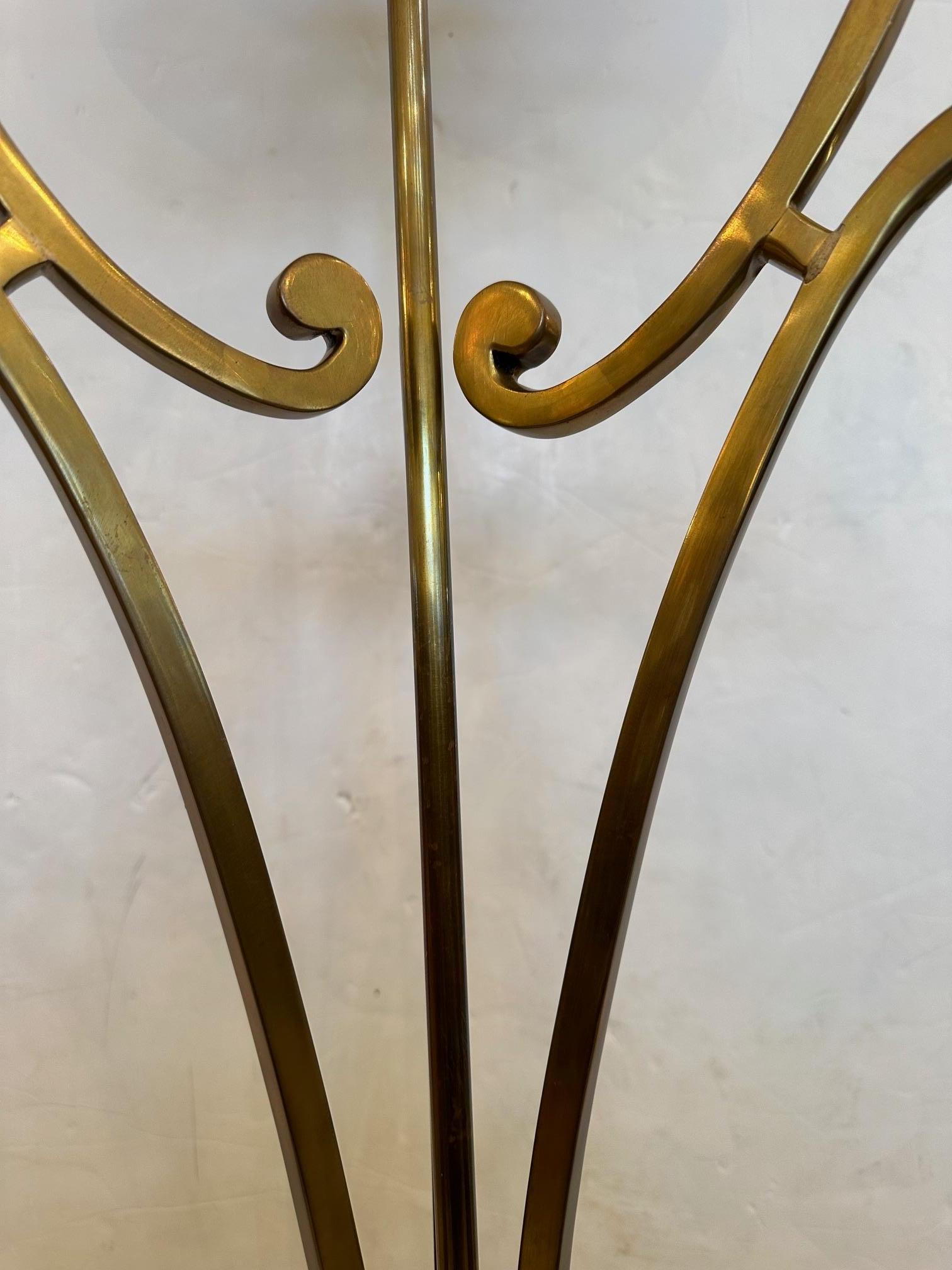 Handsome Solid Brass Floor Lamp For Sale 1