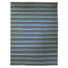 Vintage Handsome Striped Kilim 12′ x 9′