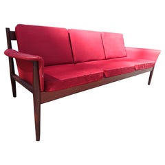 Handsome Teak Grete Jalk 3 Seater Sofa for France and Son