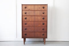 Handsome Teak Tallboy by Kai Kristiansen