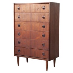 Handsome Teak Tallboy by Kai Kristiansen