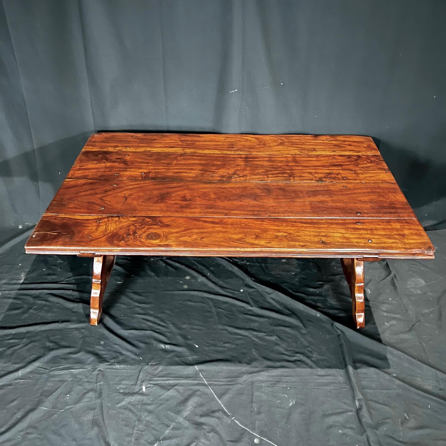 Handsome Theodore Alexander Castle Bromwich Coffee Table with Iron Stretchers For Sale 3