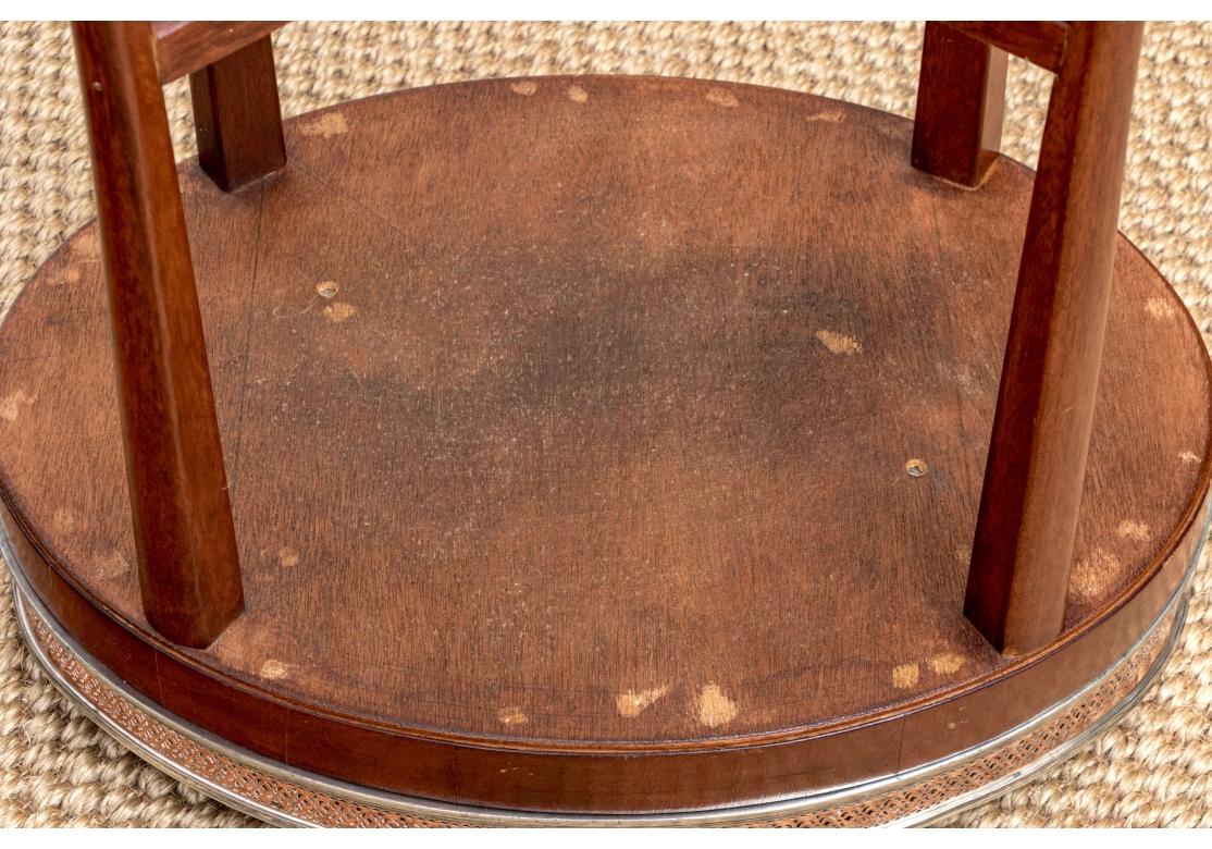 20th Century Handsome Twin Handled Tray Top Mahogany Table For Sale
