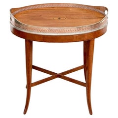 Handsome Twin Handled Tray Top Mahogany Table