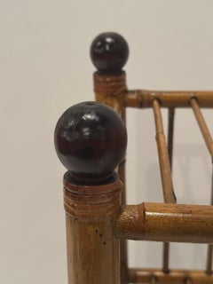 Handsome Vintage 3 Tier Bamboo Shelf or Stand