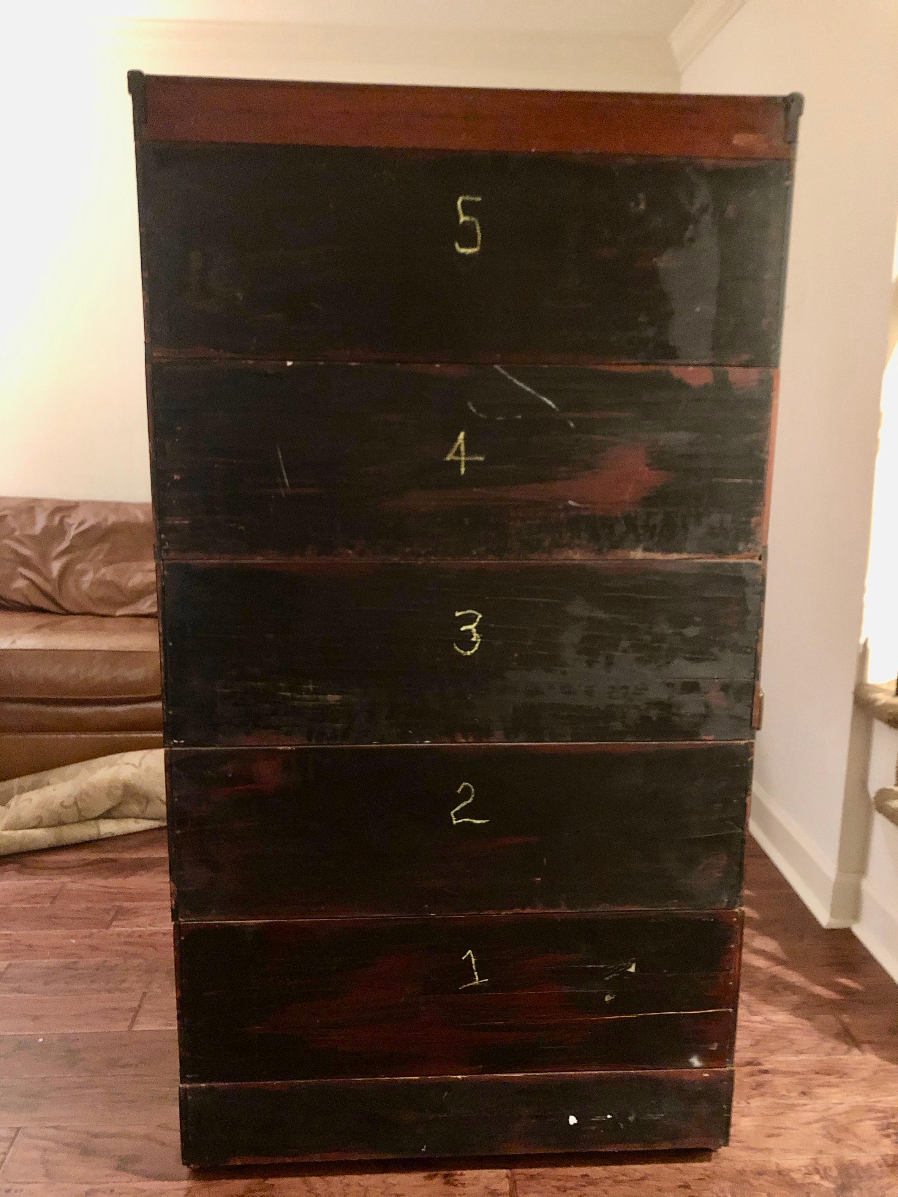 Handsome Vintage Globe Wernicke Stacking Oak and Glass Barrister Bookcase 5