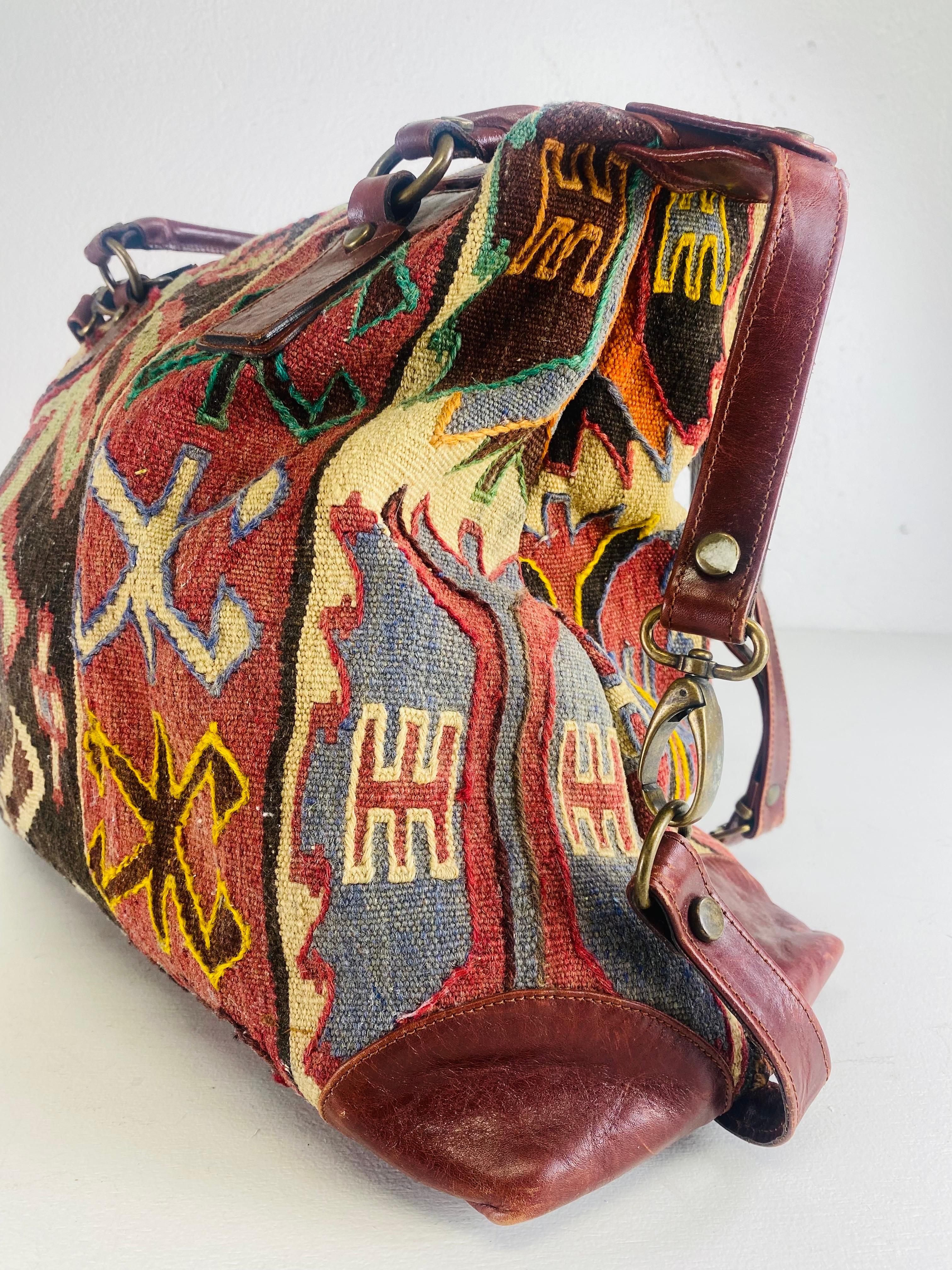 Hübsche Vintage Killam und Leder Schulranzen (Handgefertigt) im Angebot