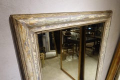 Handsome Vintage Large Wooden Framed French Mirror