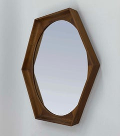 Bonito espejo Howard Miller de nogal--George Nelson y Arthur Umanoff