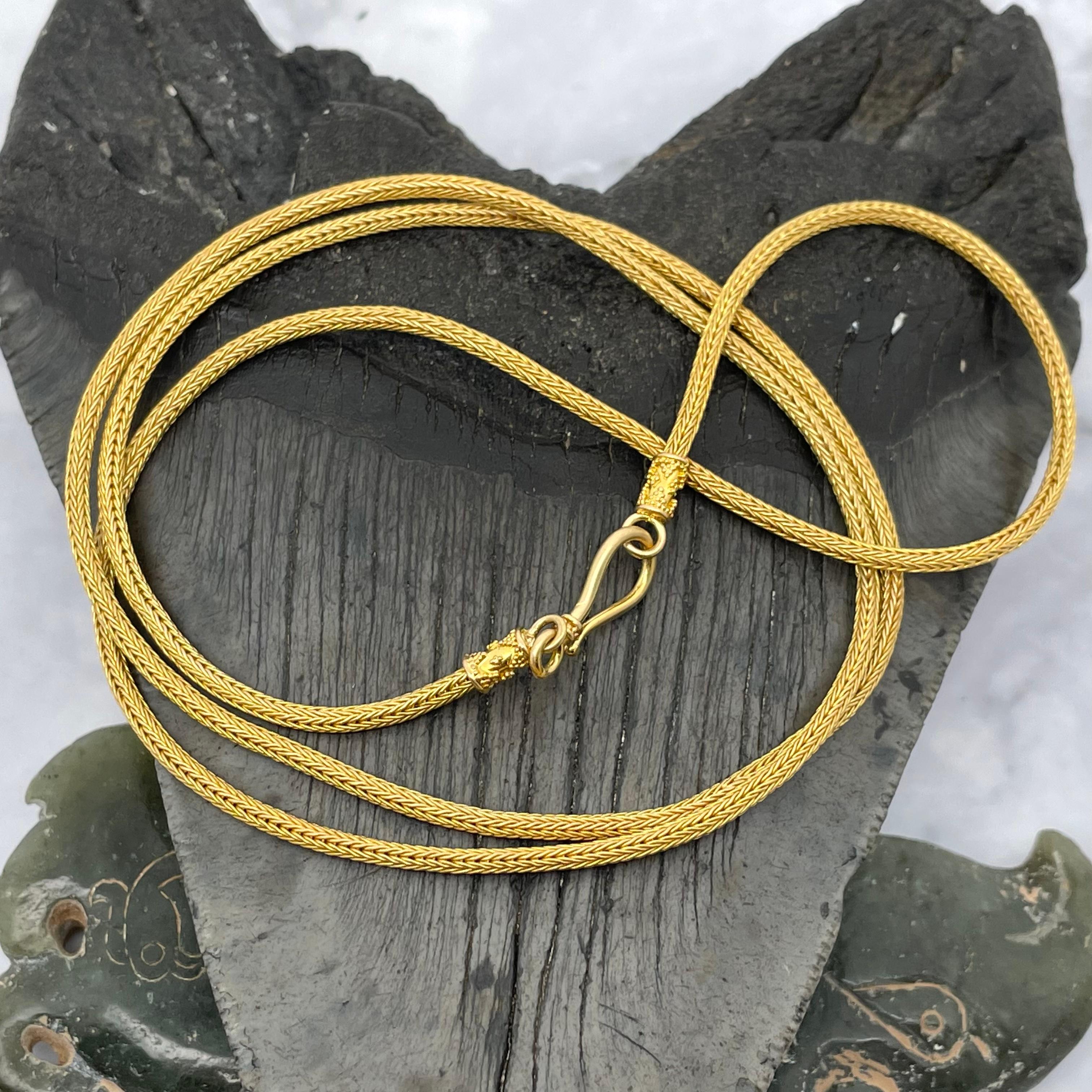 22k gold snake chain