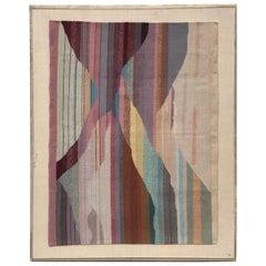 Handwoven Abstract in Plexi Case from a Steve Chase Palm Springs Estate