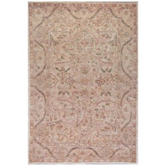 Wool Handwoven Floral Agra Inspired  Rug