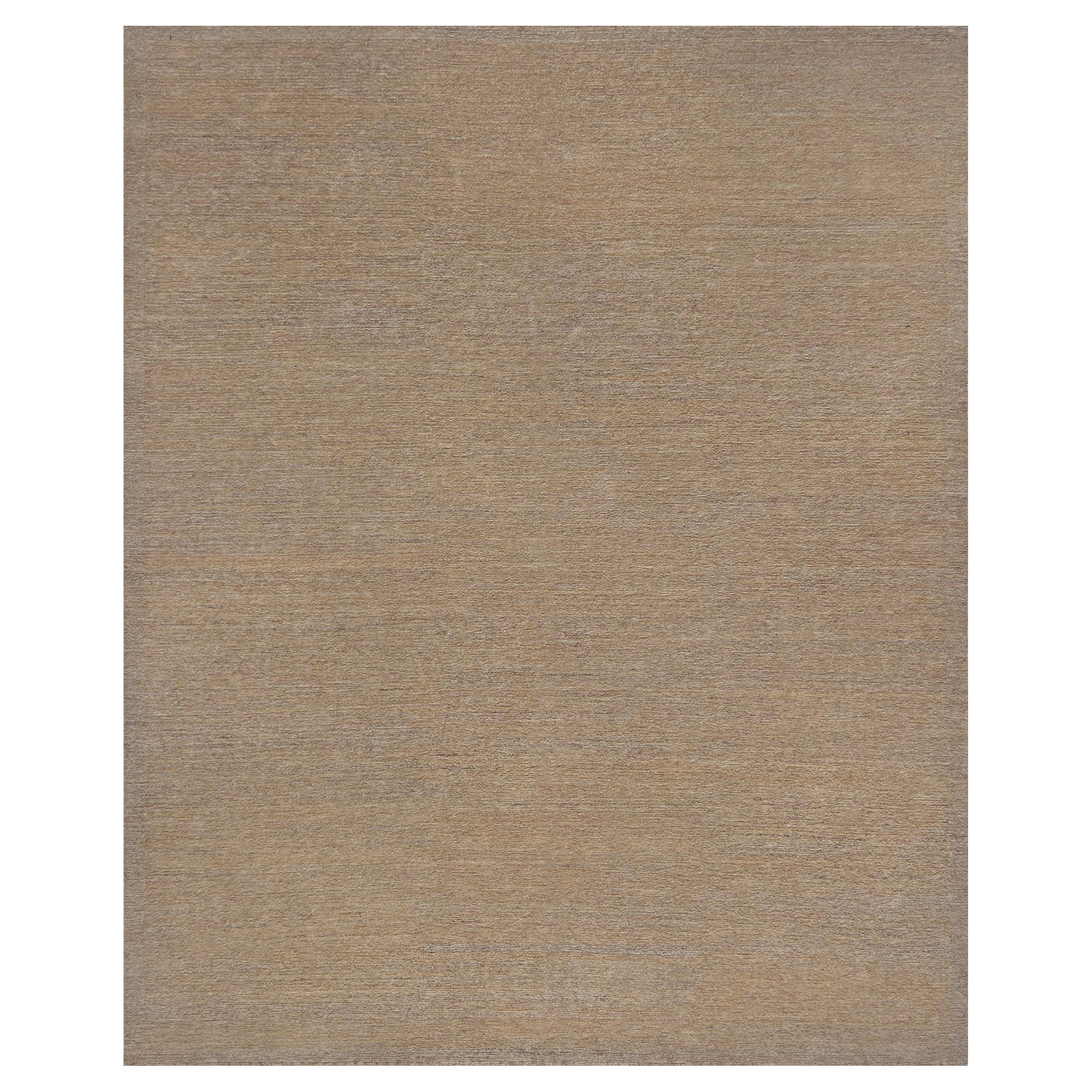 Tappeto in canapa beige completamente naturale tessuto a mano
