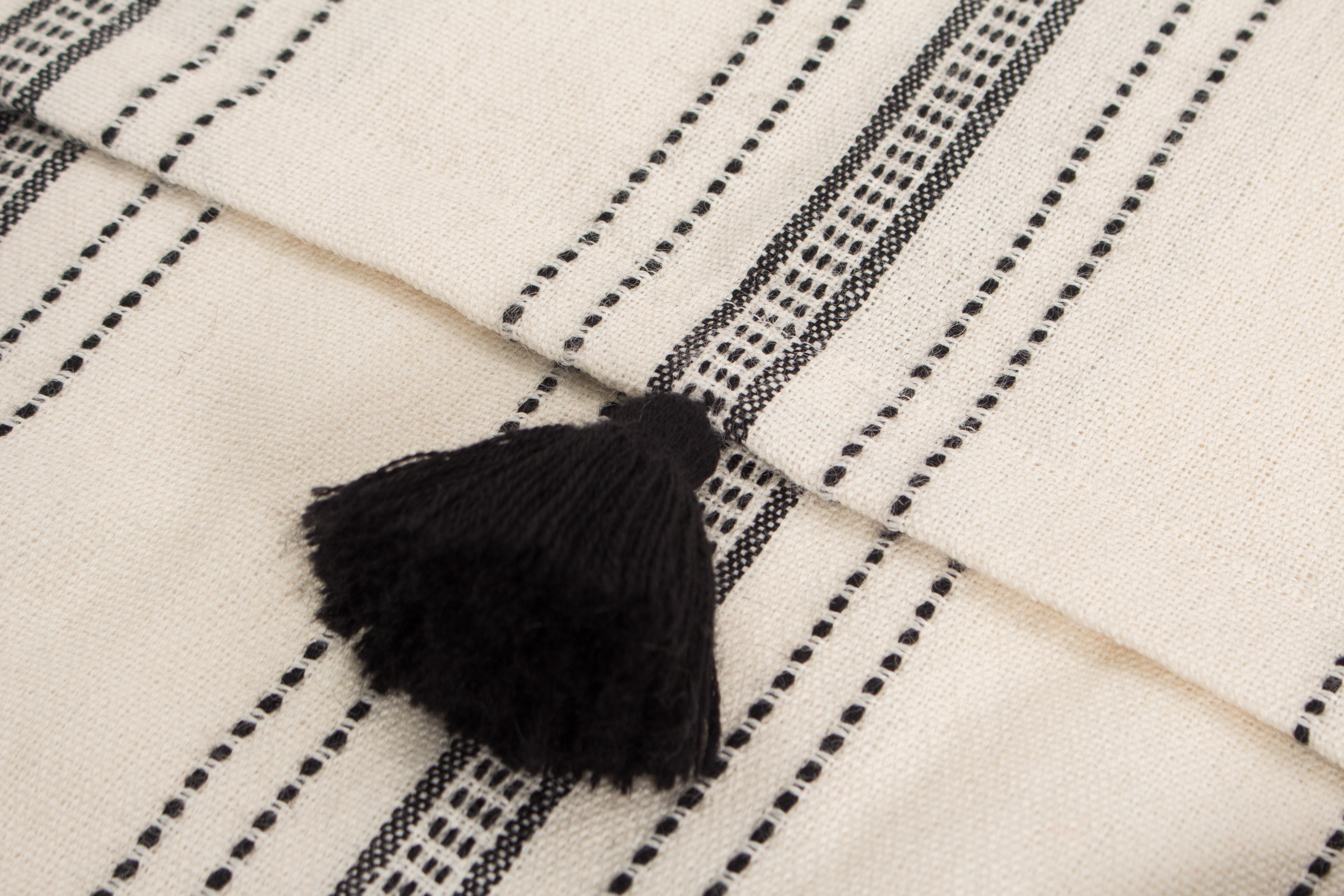 Modern Handwoven Alpaca Throw