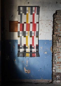 Panneau mural réversible tissé à la main Bauhaus Artwork